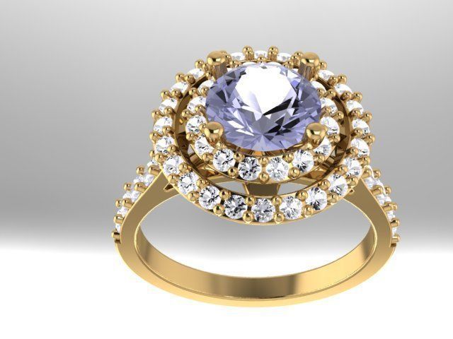 Anillo de compromiso RING 3D PRINT MODEL 3D print model_3