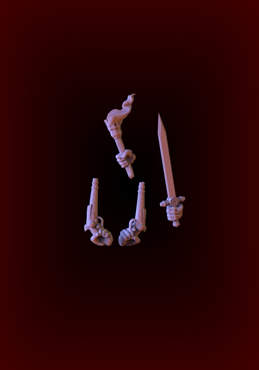 Witchhunter captain and Flaggelants 3D print model_11