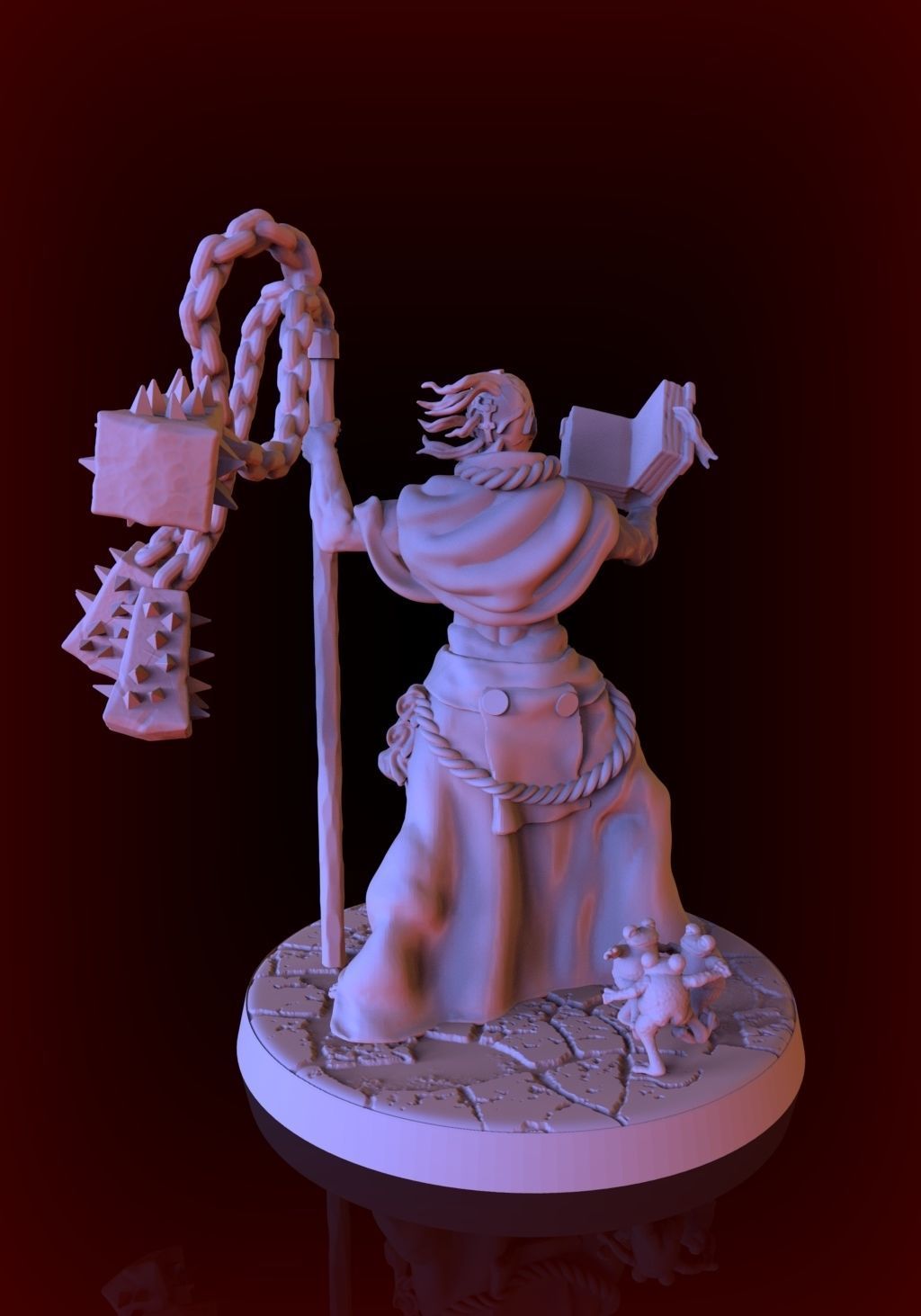 Witchhunter captain and Flaggelants 3D print model_3
