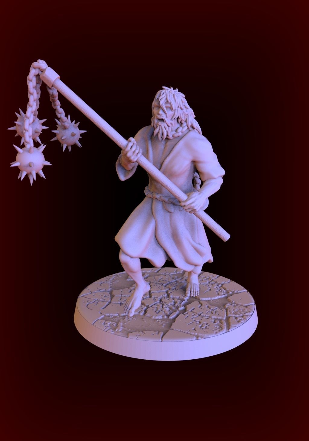Witchhunter captain and Flaggelants 3D print model_6