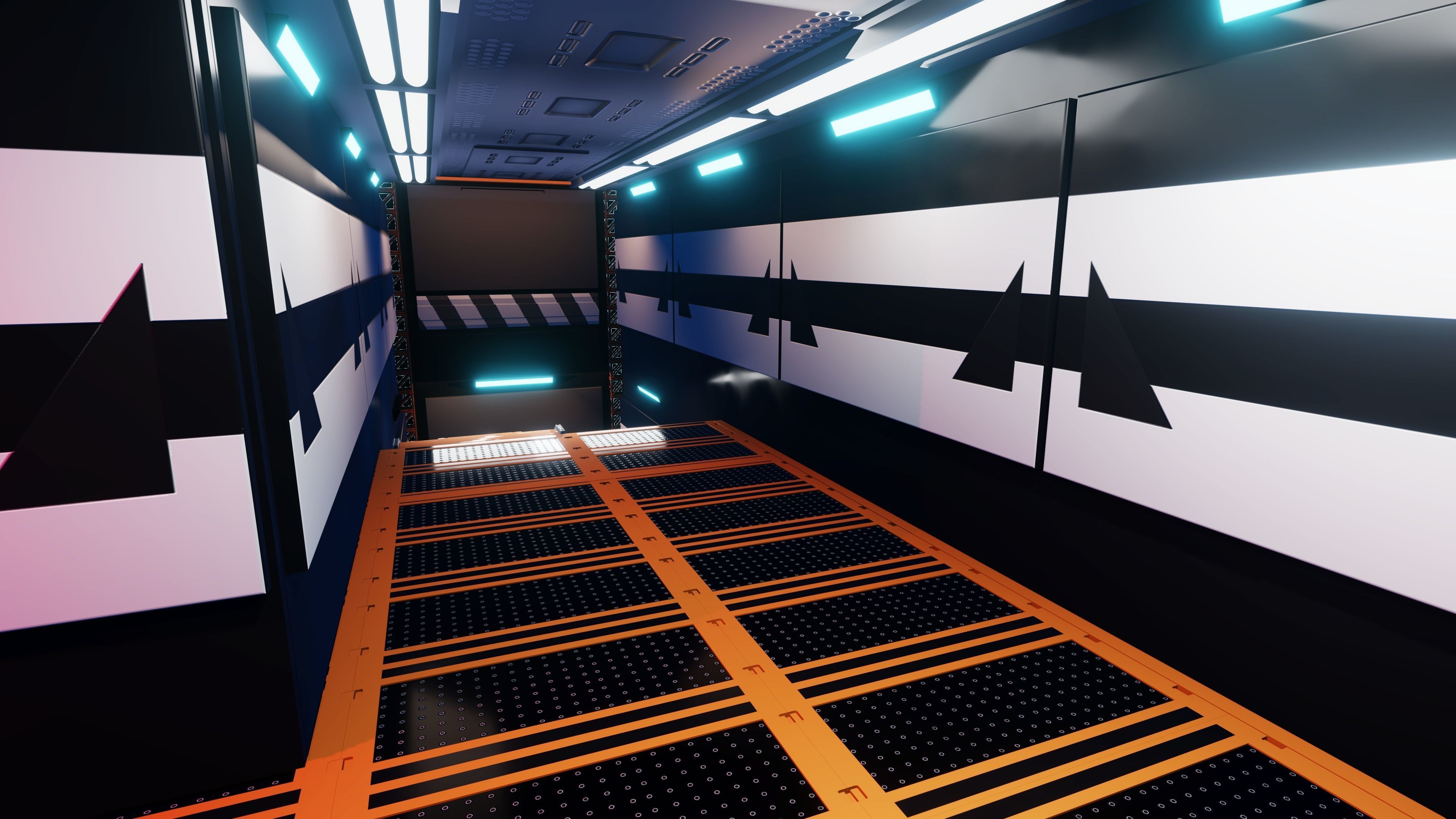 Sci-Fi Corridor pack1 3D model_2