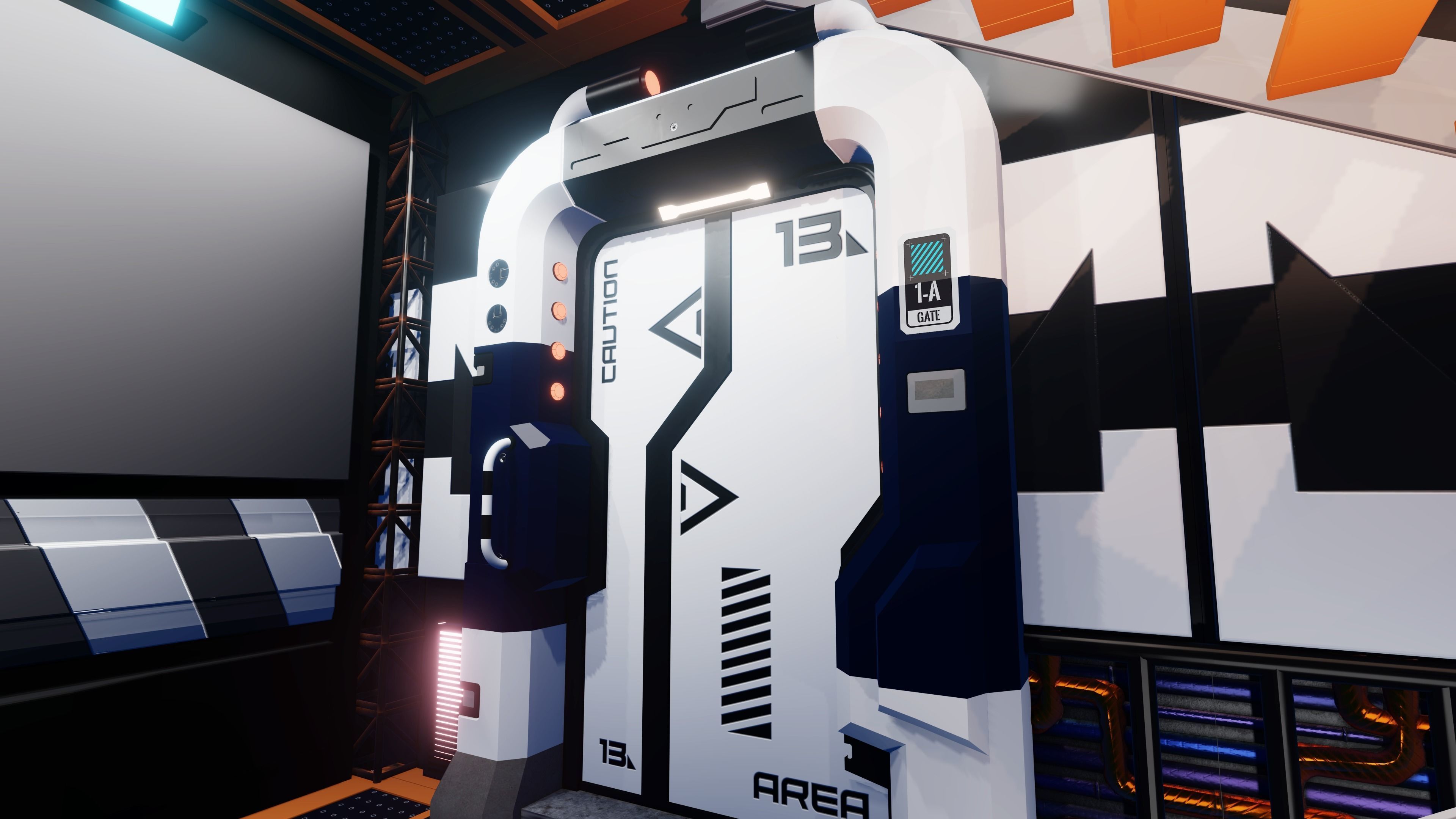 Sci-Fi Corridor pack1 3D model_6