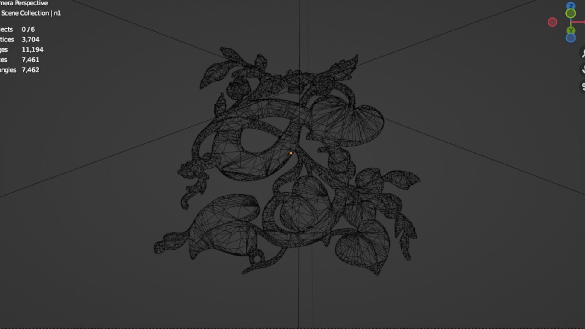 Classic decor ornament 202 3D model_6