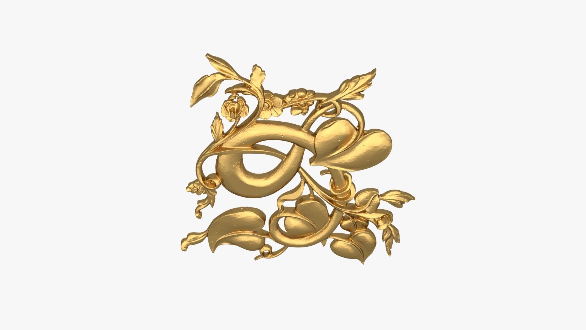 Classic decor ornament 202 3D model_4