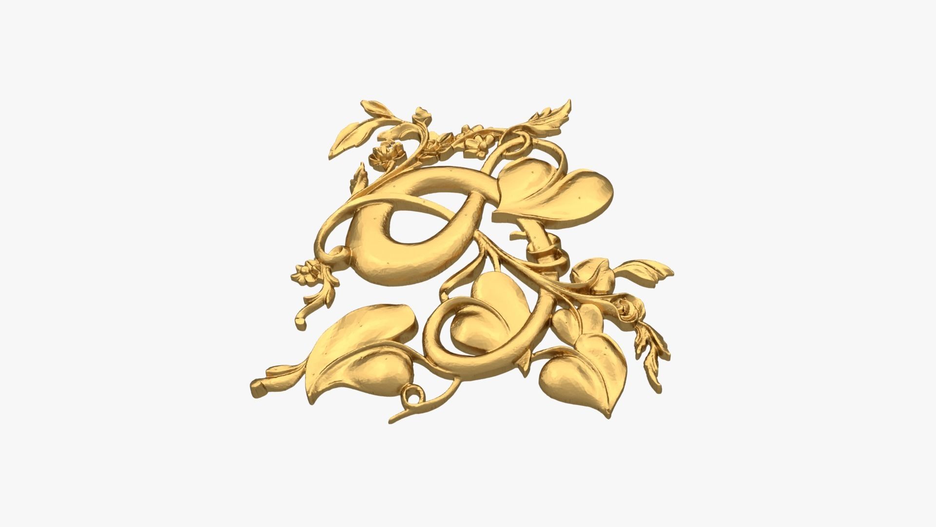 Classic decor ornament 202 3D model_3