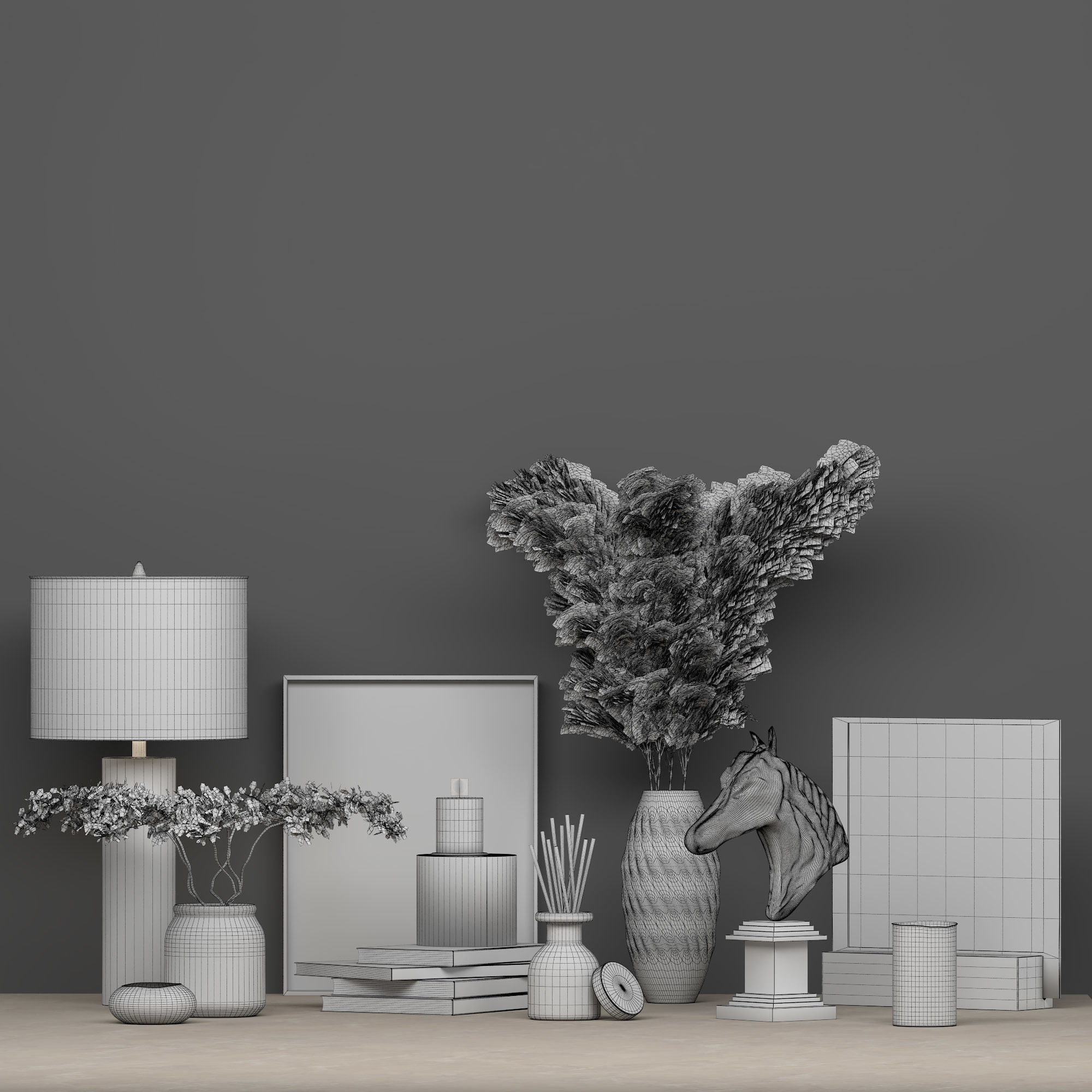 Amber-Set living room 3D model_3