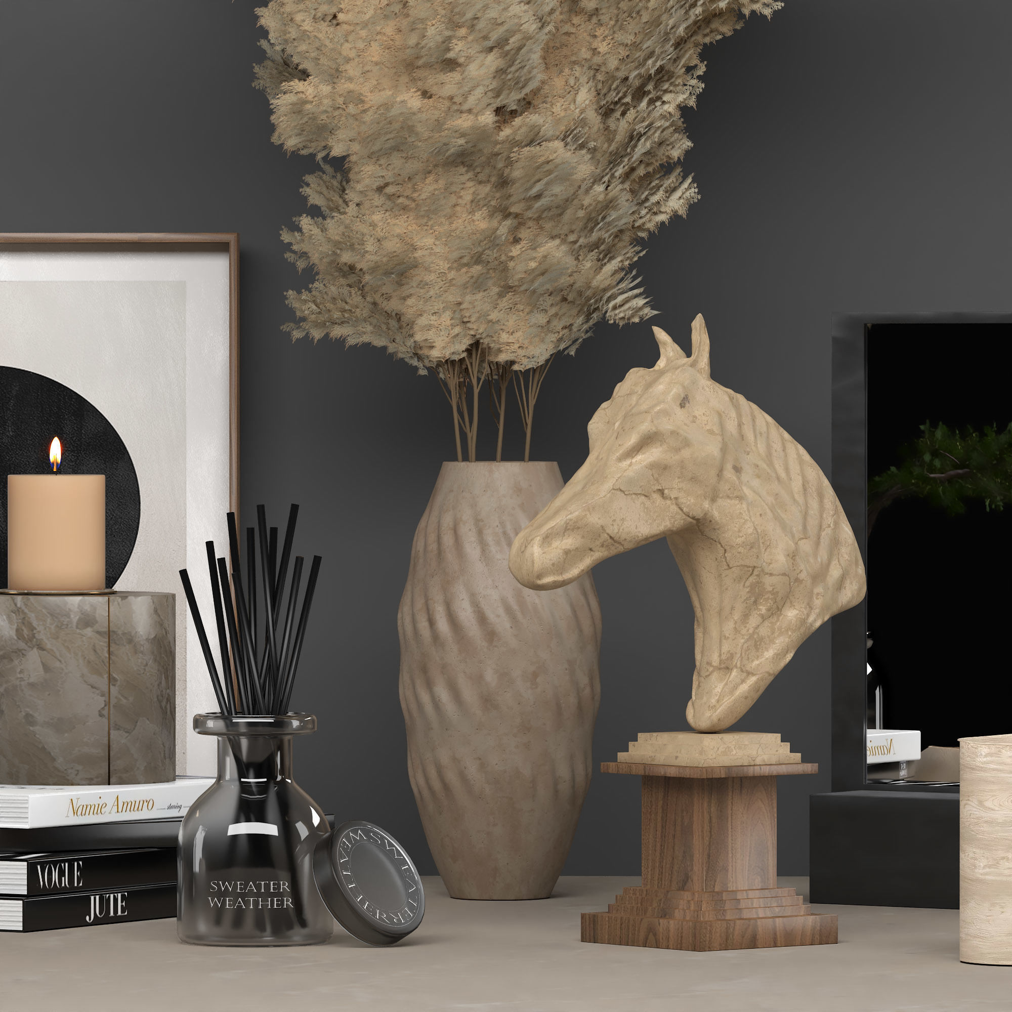 Amber-Set living room 3D model_1