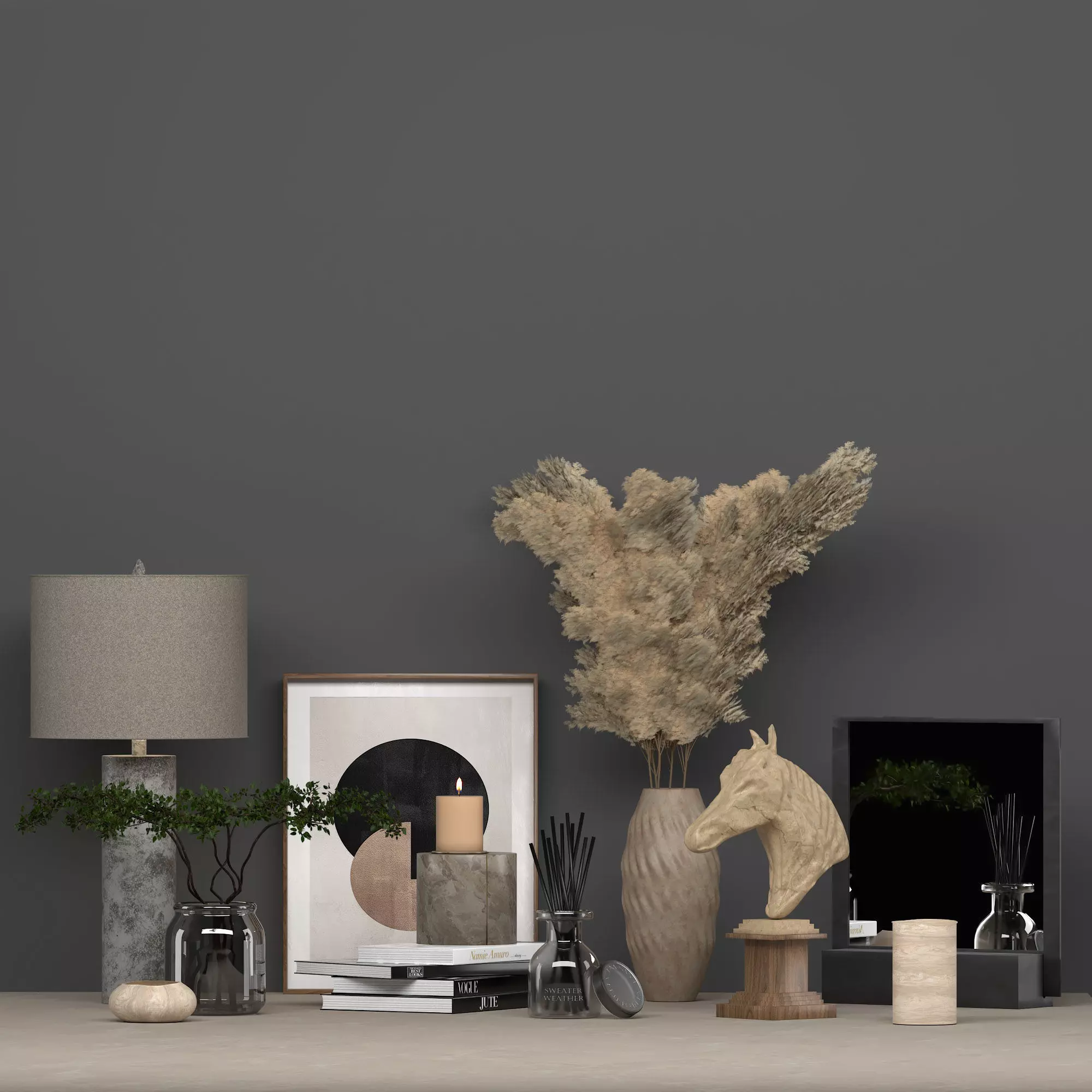 Amber-Set living room 3D model_0