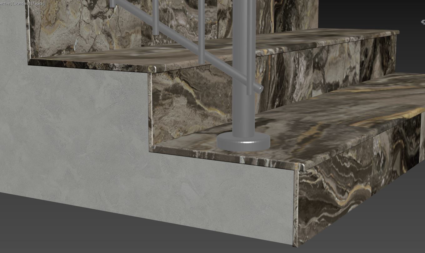 Stairs railing 3D model_24