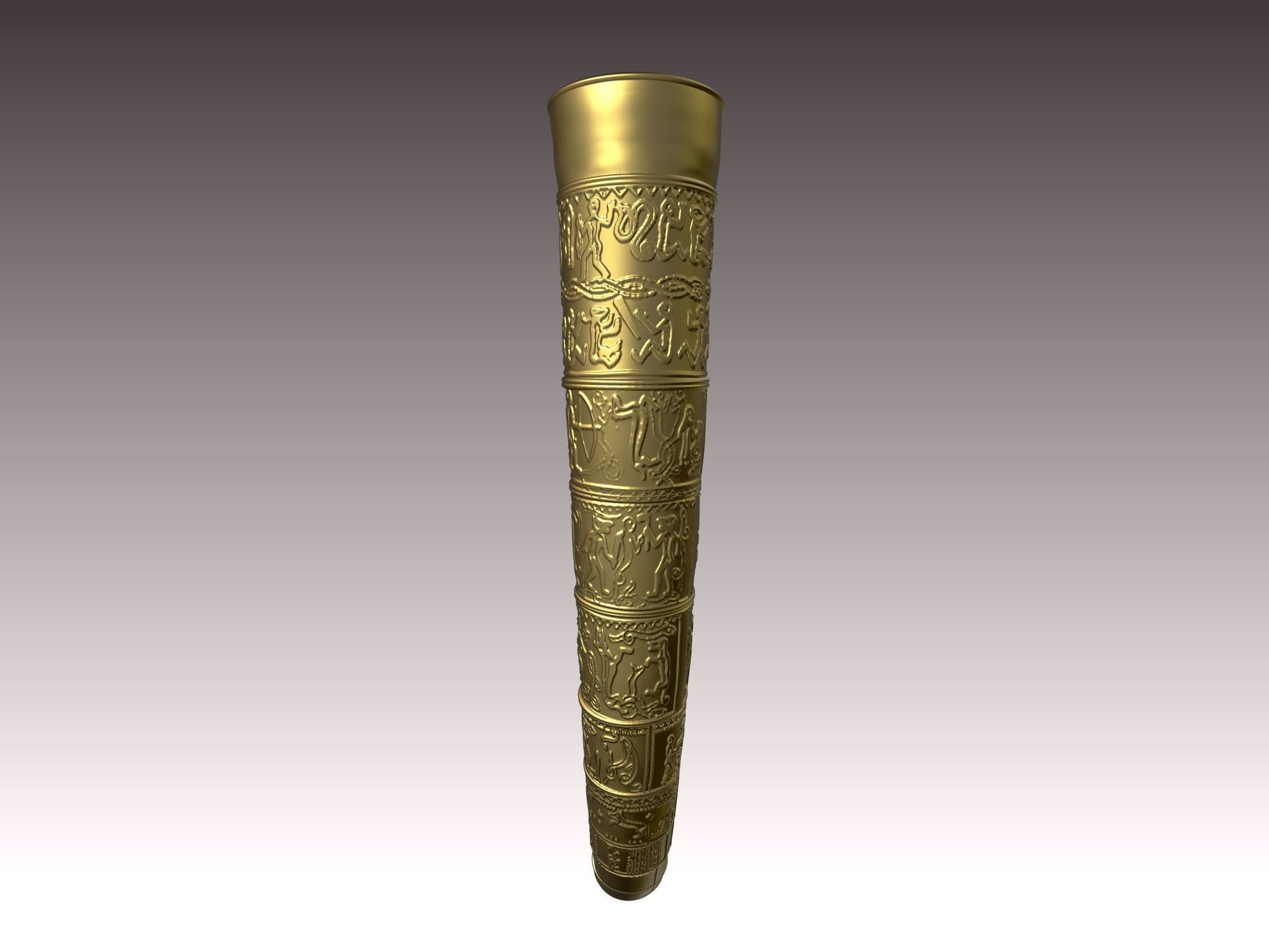Golden horns of Gallehus 3D Print Model 3D print model_13