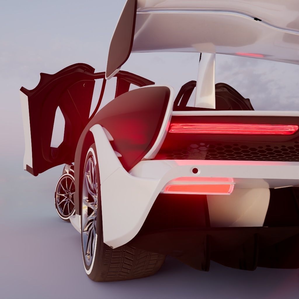 MCLAREN SENNA FULLY RIGGED 3D model_7