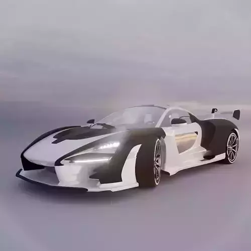 MCLAREN SENNA FULLY RIGGED 3D model
