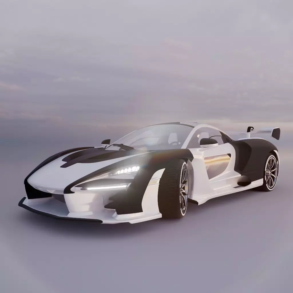 MCLAREN SENNA FULLY RIGGED 3D model_0