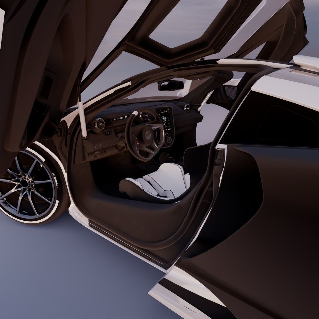 MCLAREN SENNA FULLY RIGGED 3D model_3