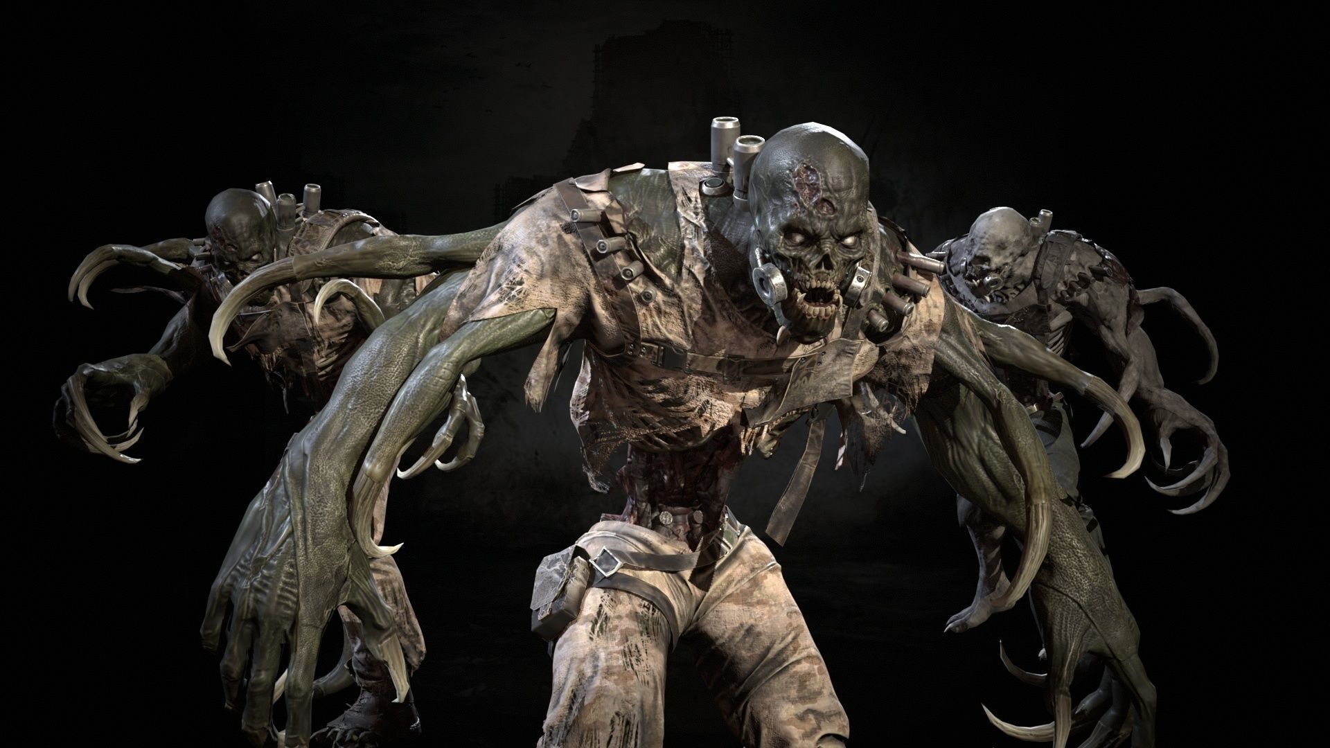 SuperZombie3 for pack Low-poly 3D model_10