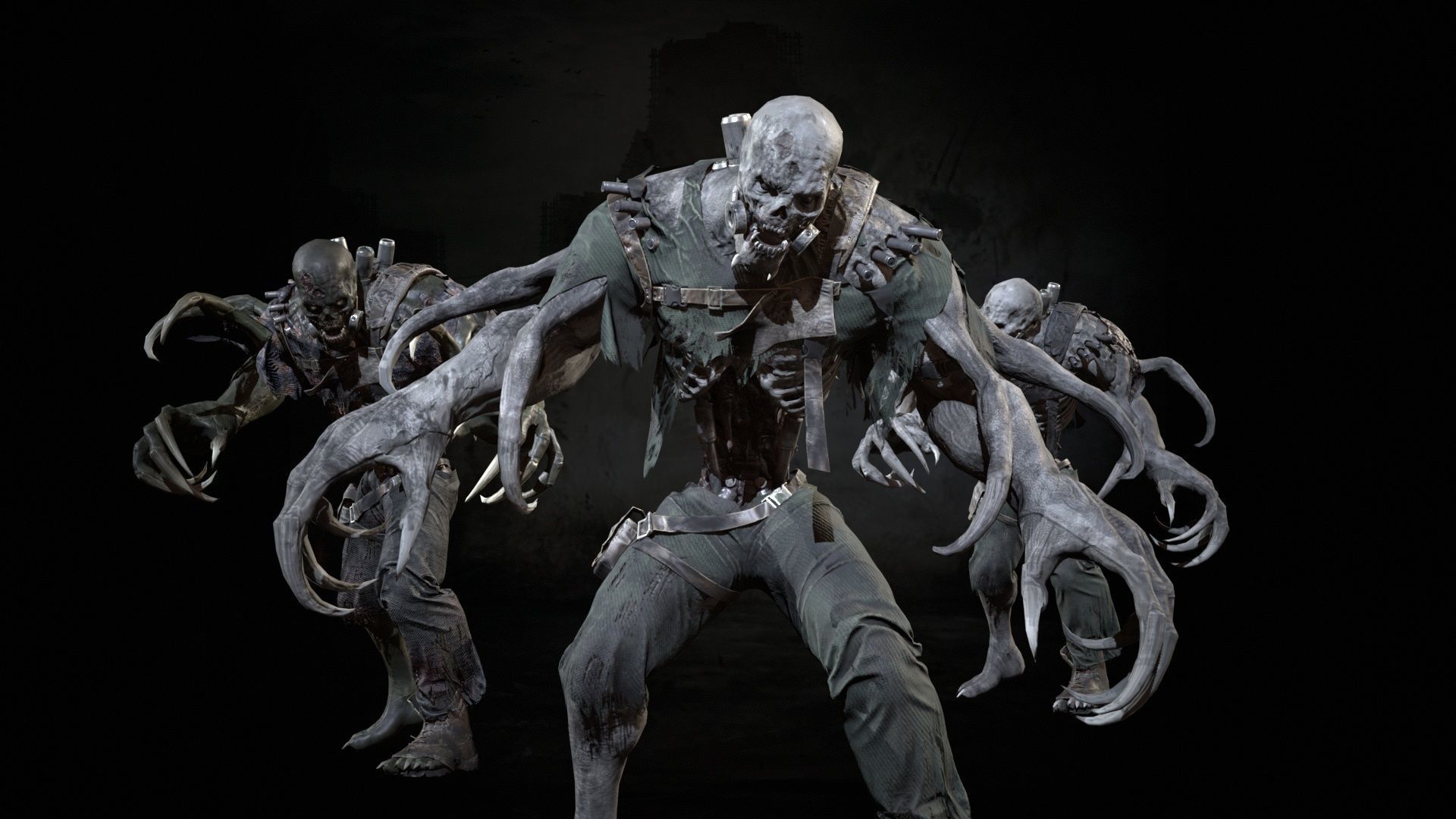 SuperZombie3 for pack Low-poly 3D model_11