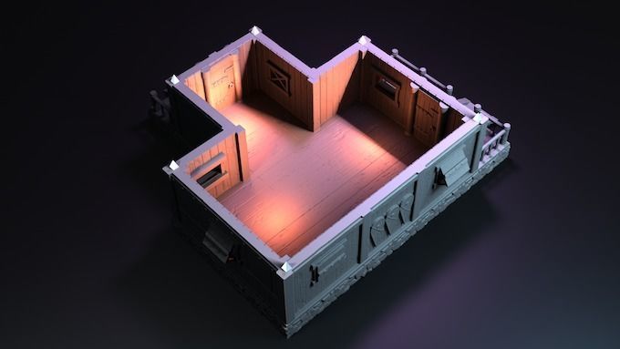 Viking House  3D print model_5