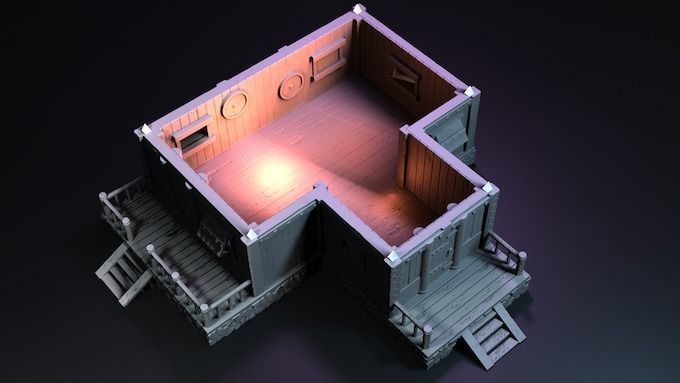 Viking House  3D print model_4