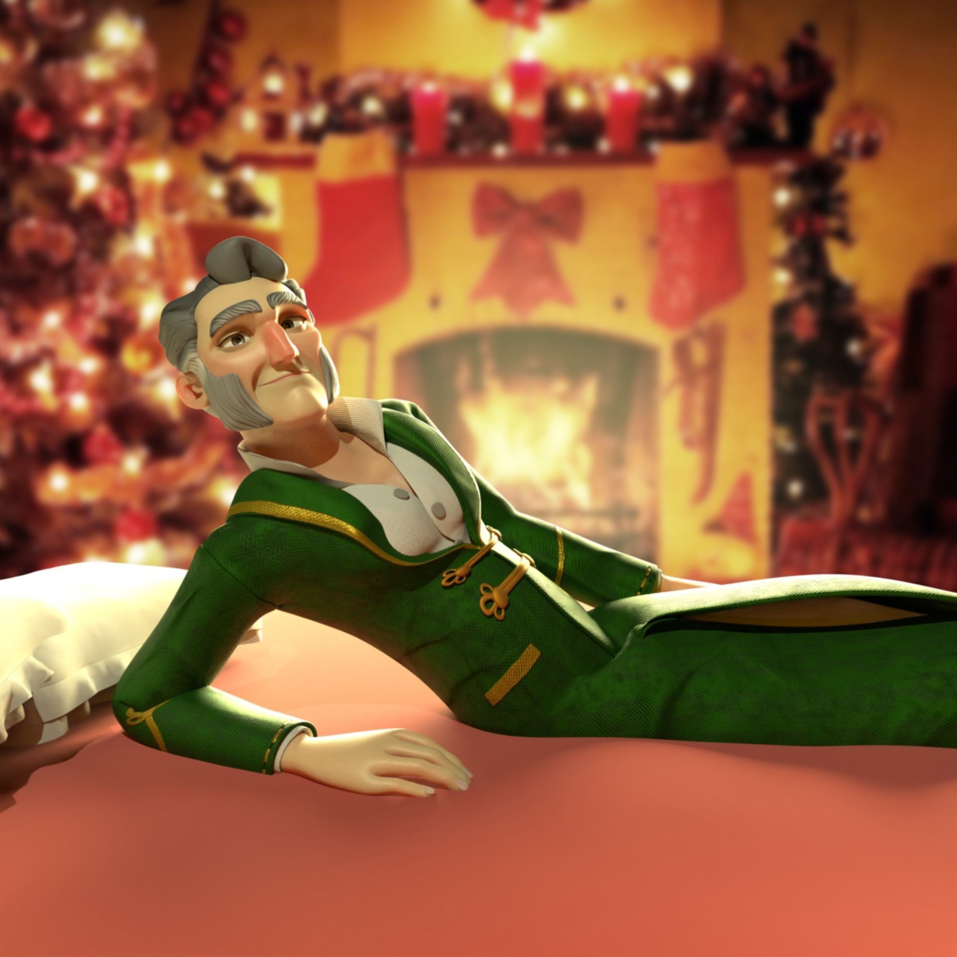 Scrooge rigged  Free low-poly 3D model_10