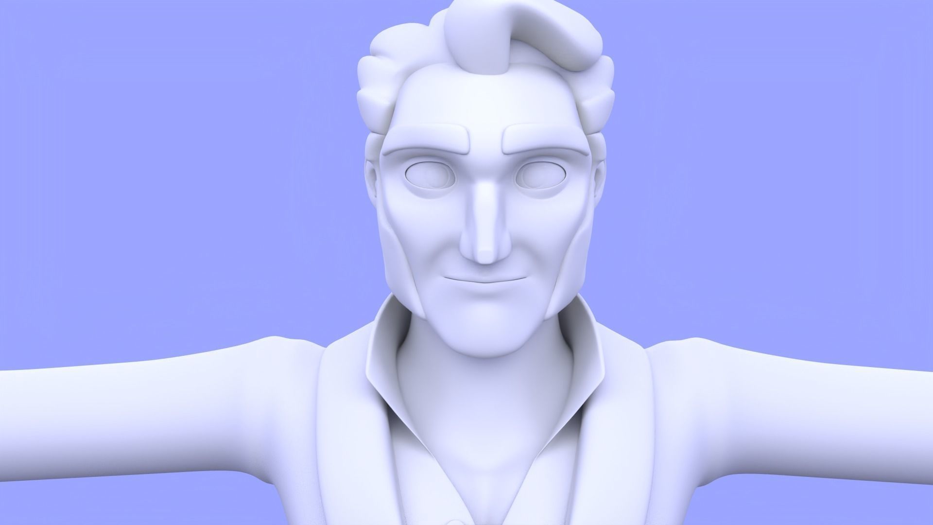 Scrooge rigged  Free low-poly 3D model_7