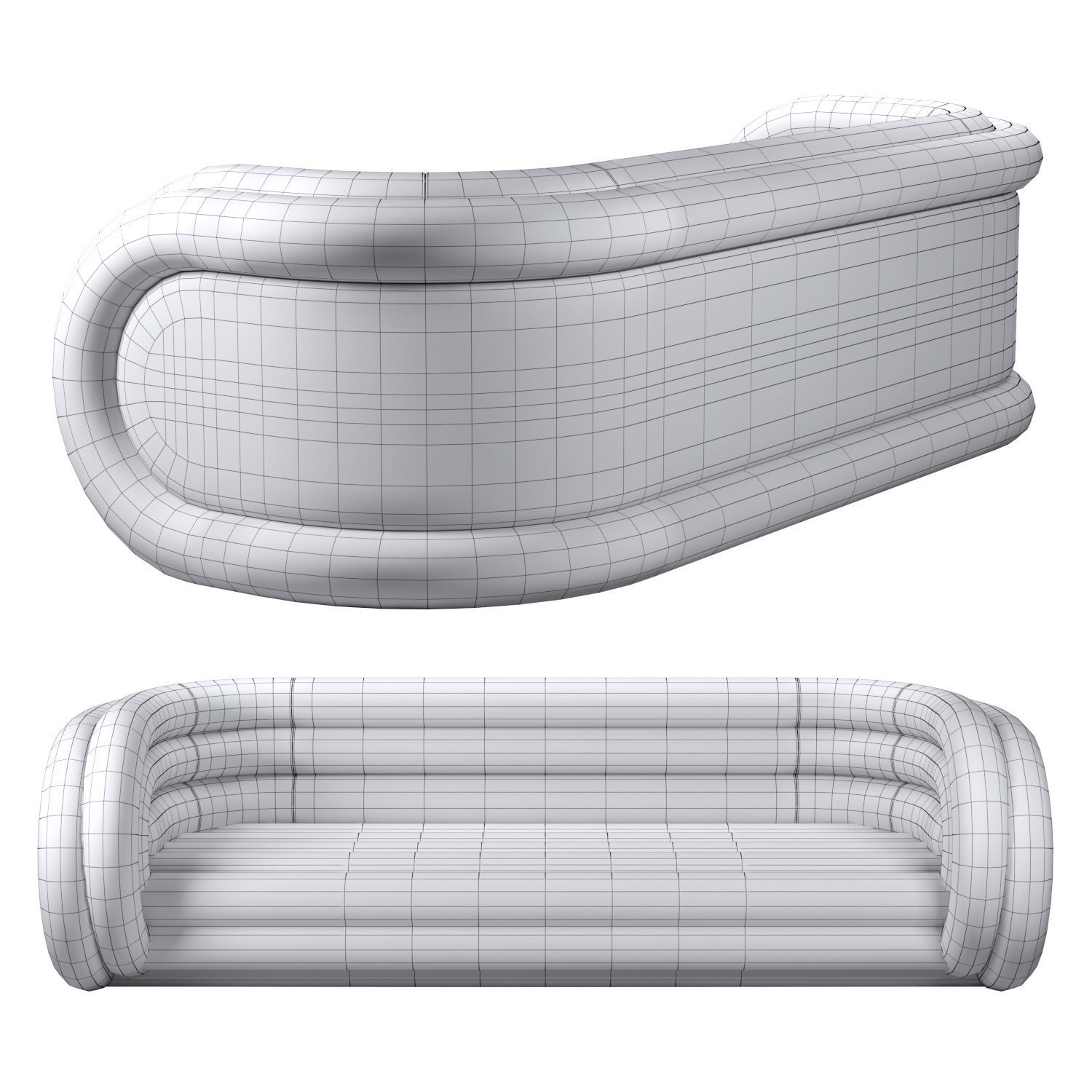 Todd Merrill Aluminum Tube Sofa 3D model_3