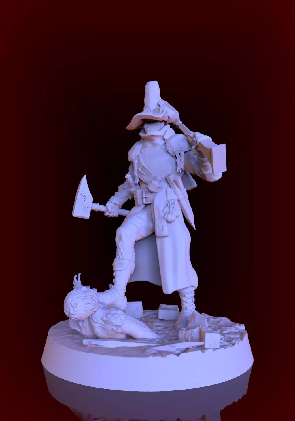 witch hunter captain 3D print model_0