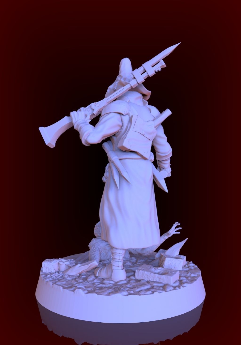 witch hunter captain 3D print model_1
