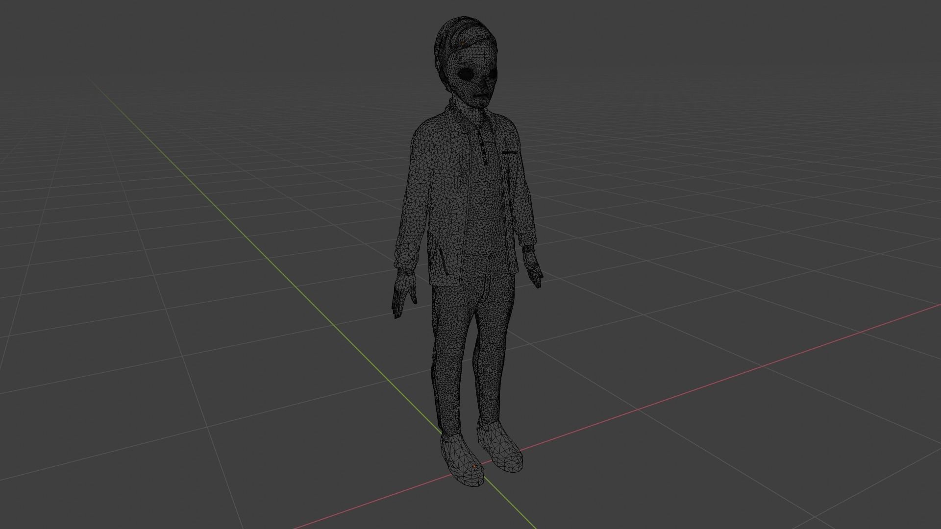 Cartoon Character Low-poly 3D model_9