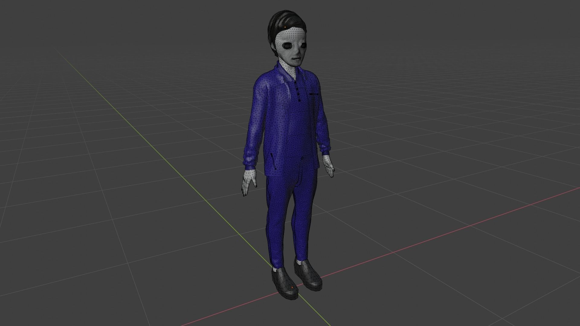 Cartoon Character Low-poly 3D model_8