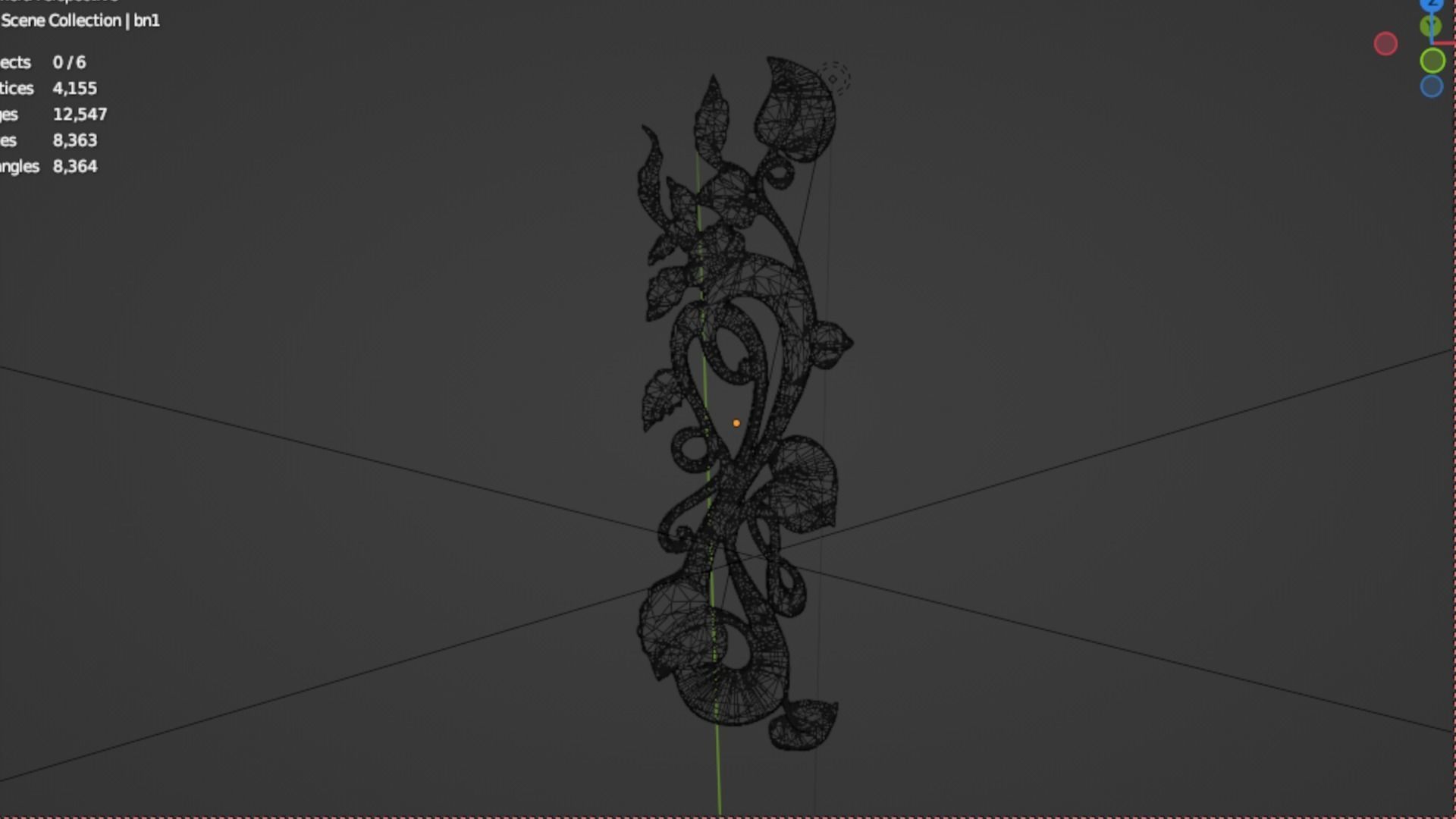 Classic decor ornament 203 3D model_5