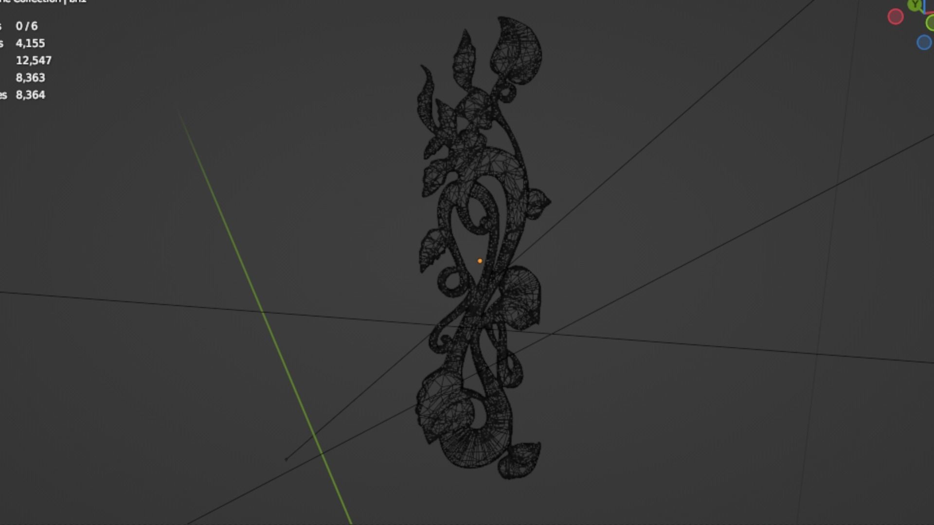 Classic decor ornament 203 3D model_6