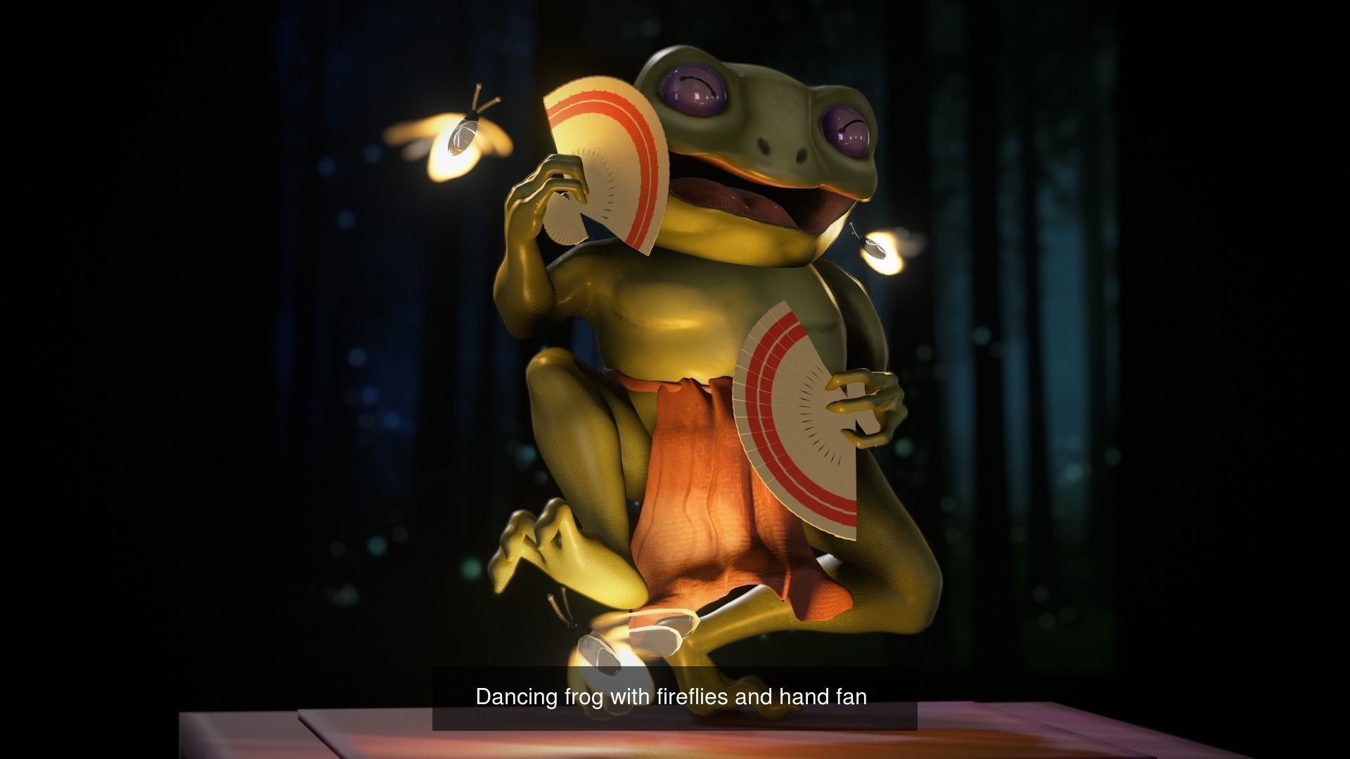 Japanese Frogs 3D Model Collection_2