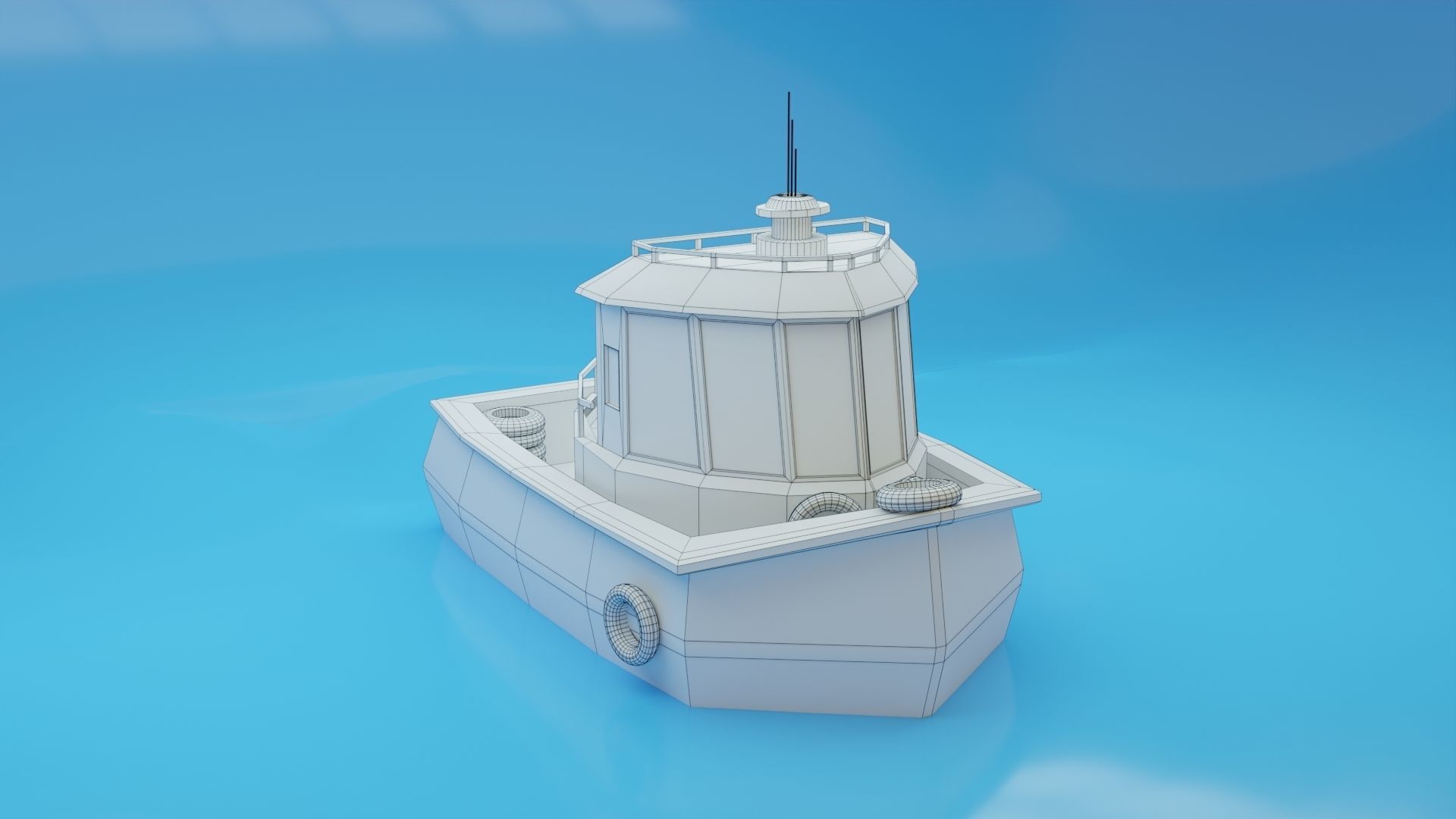 Low-Poly Boat Pack Low-poly 3D model_9