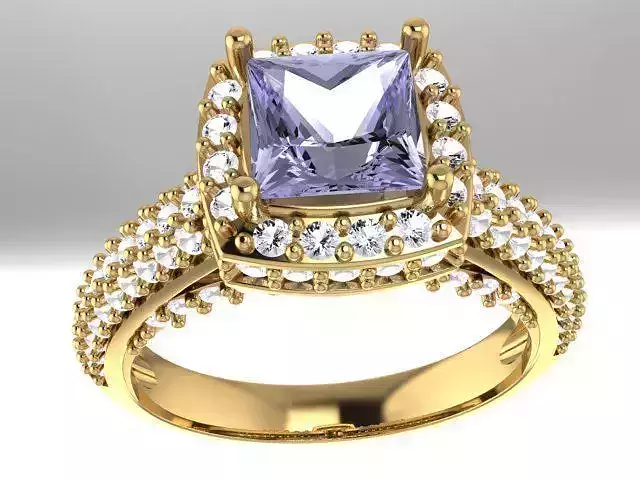 Anillo lady Ring 3D print model 