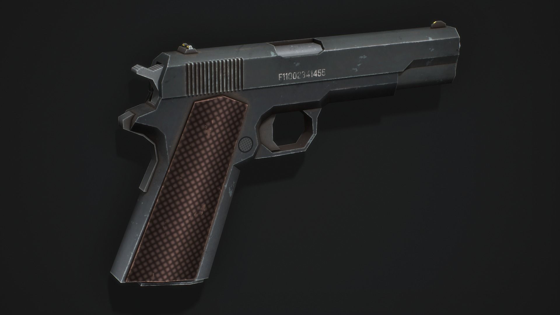 3D model Colt 1911 Pistol - Low Poly Game Ready VR / AR / low-poly ...