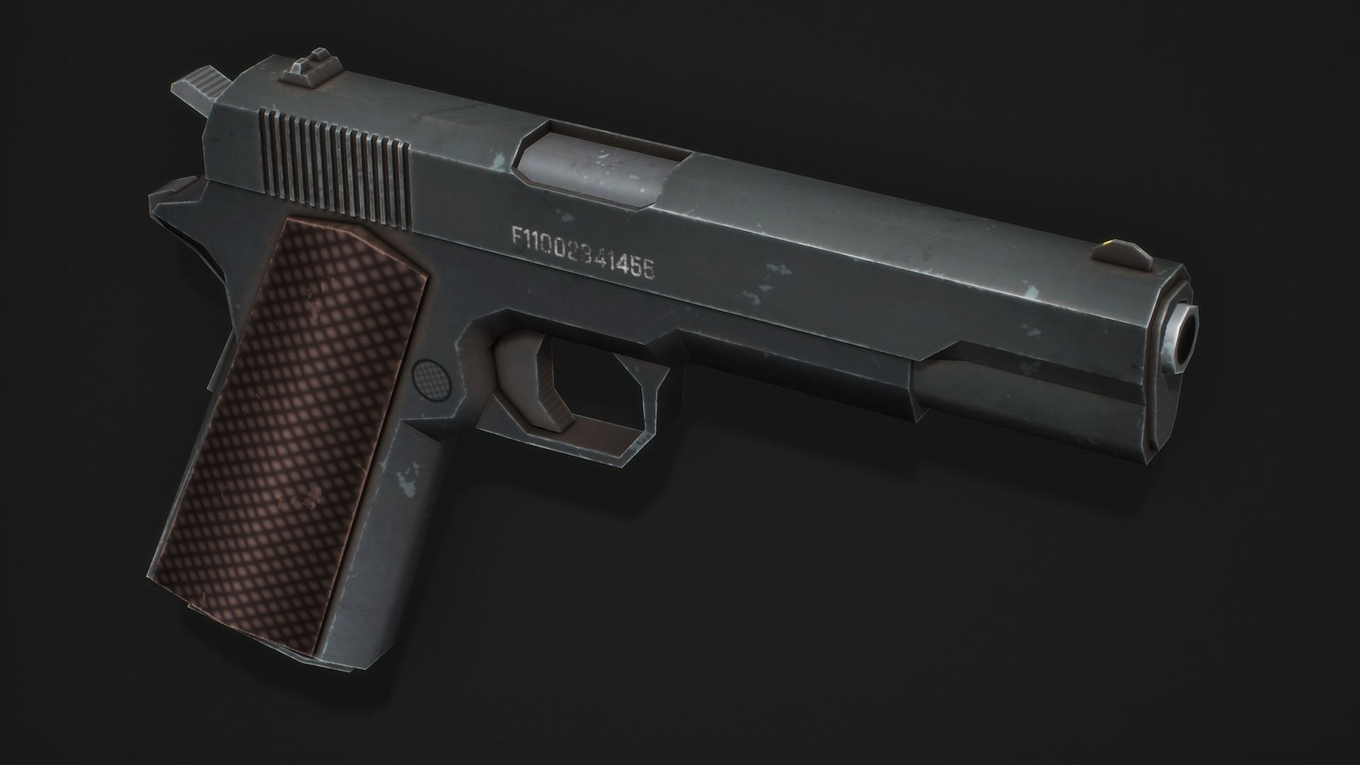 3D model Colt 1911 Pistol - Low Poly Game Ready VR / AR / low-poly ...