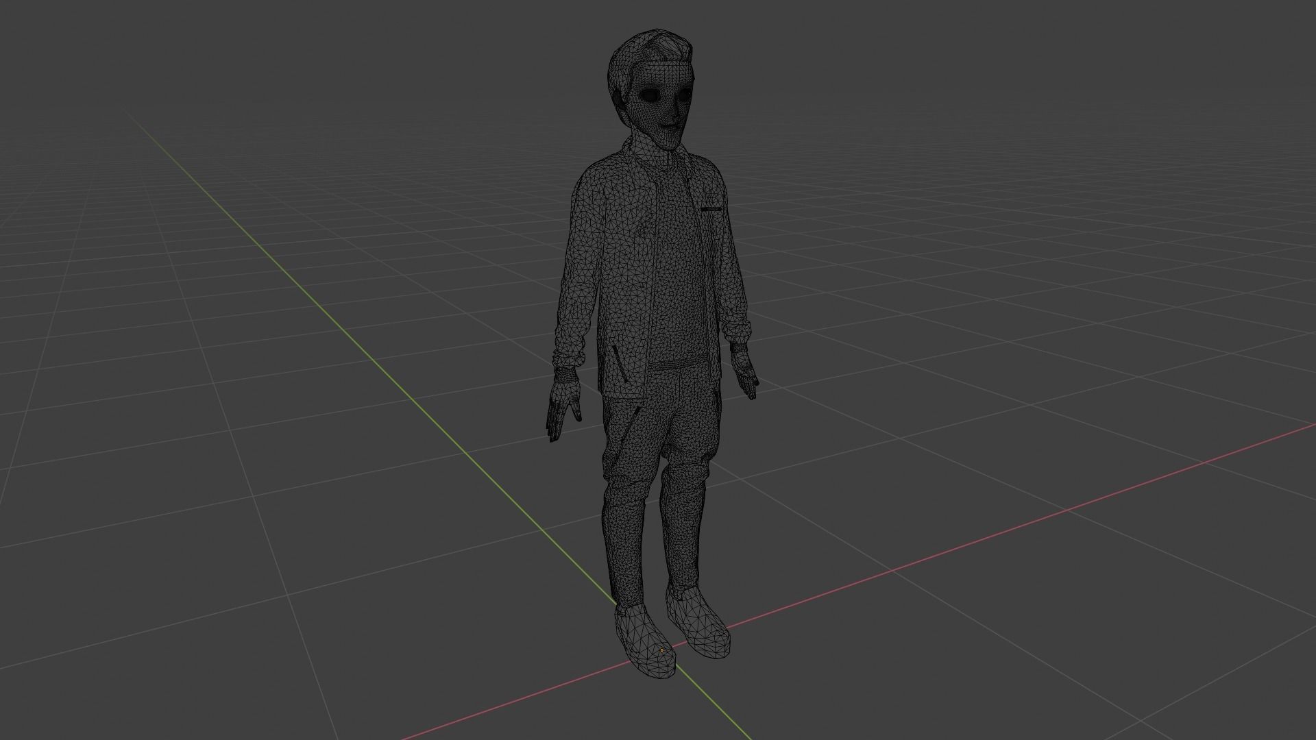 Cartoon Character Low-poly 3D model_9