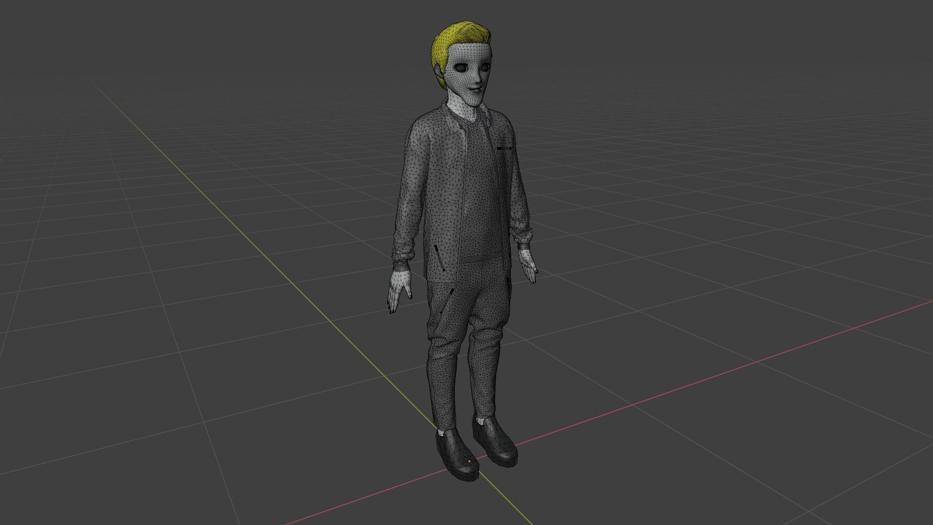 Cartoon Character Low-poly 3D model_8