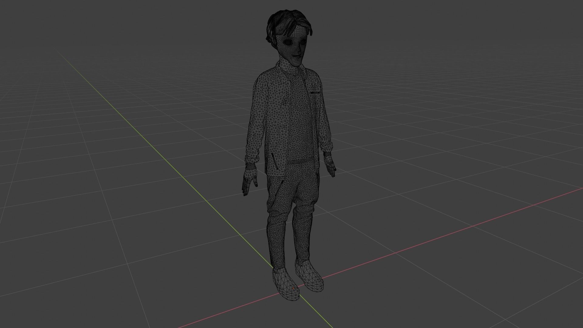 Cartoon Character Low-poly 3D model_9