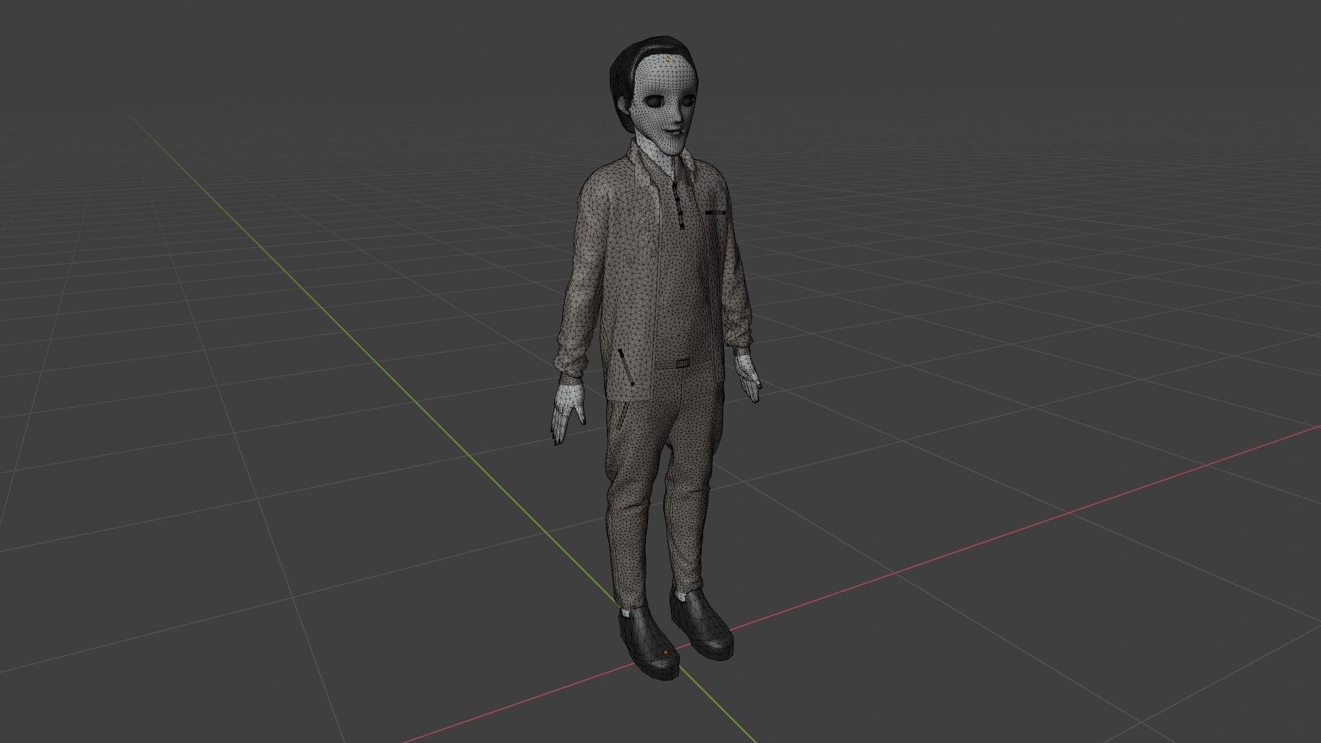 Cartoon Character Low-poly 3D model_8