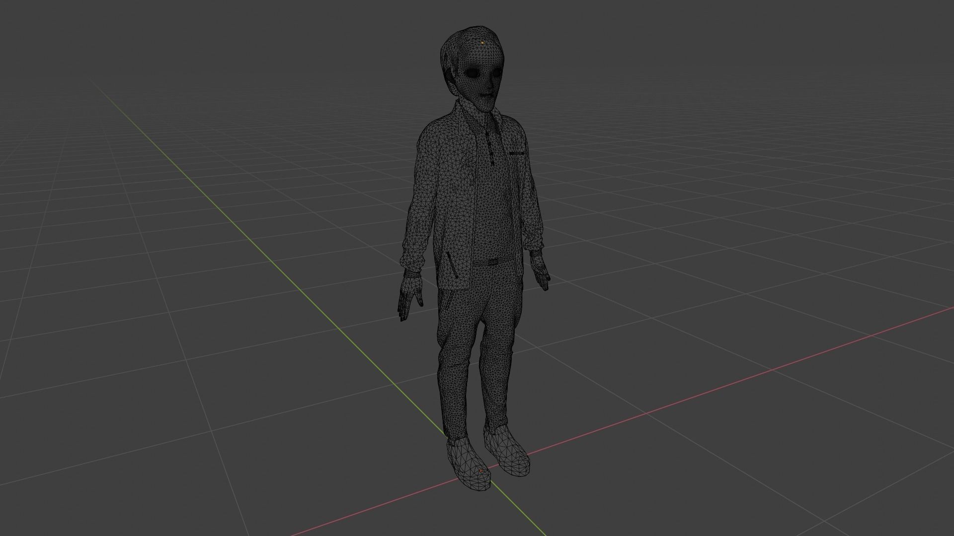 Cartoon Character Low-poly 3D model_9