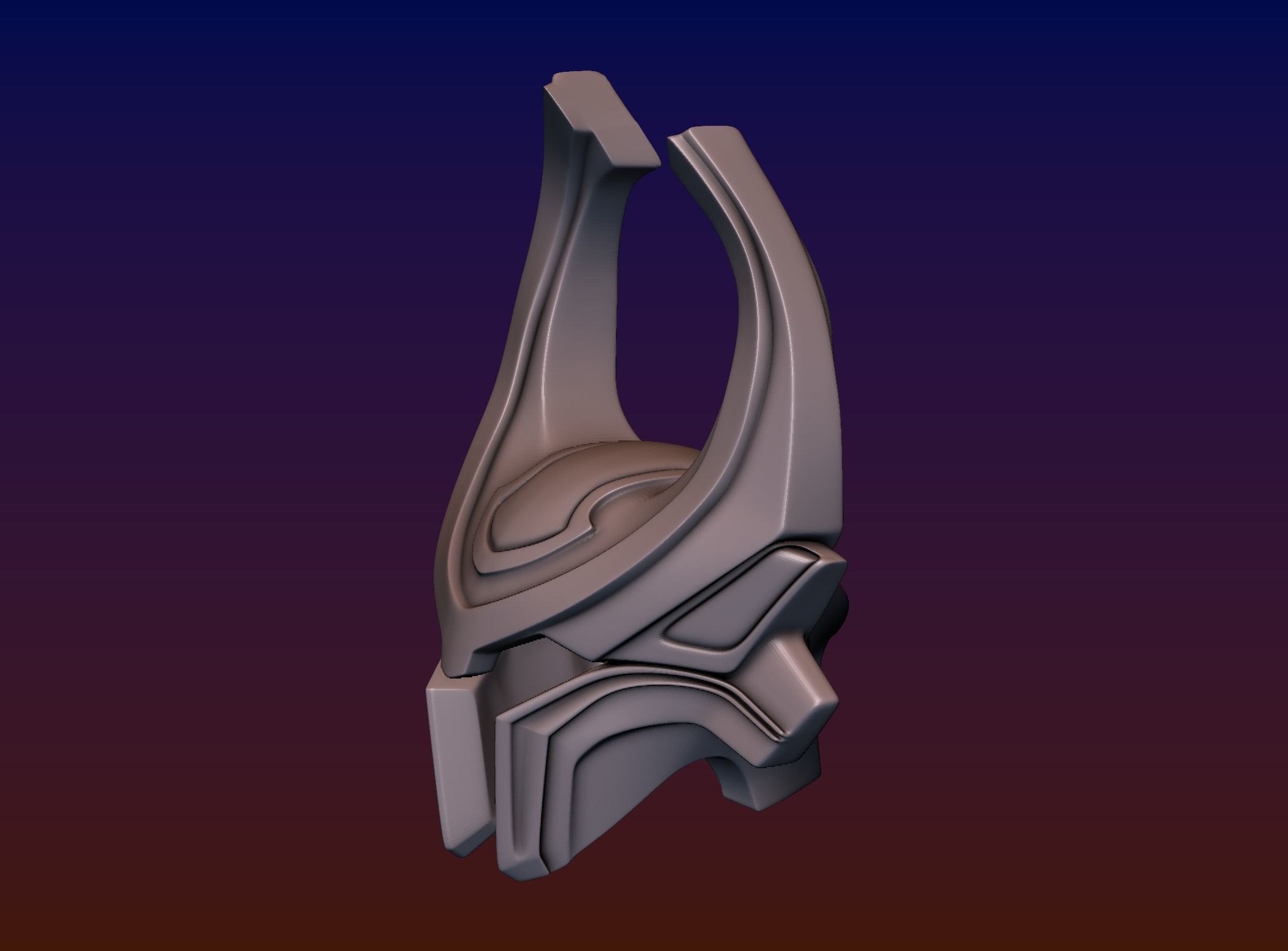 Heimdall Helmet 3D print model_2