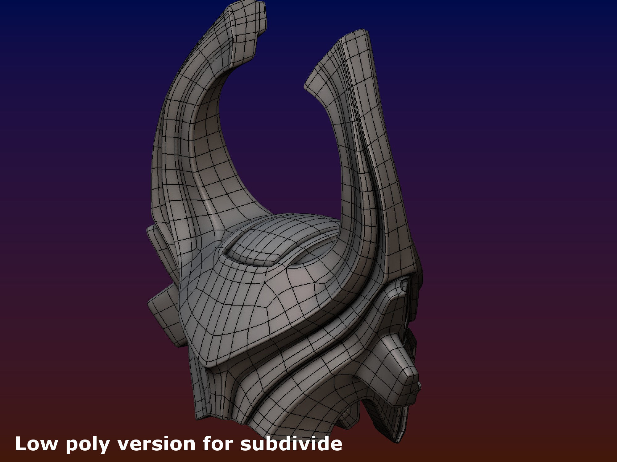 Heimdall Helmet 3D print model_15