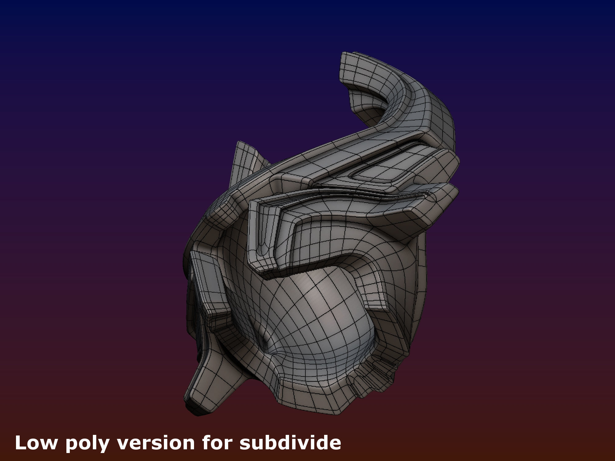 Heimdall Helmet 3D print model_16