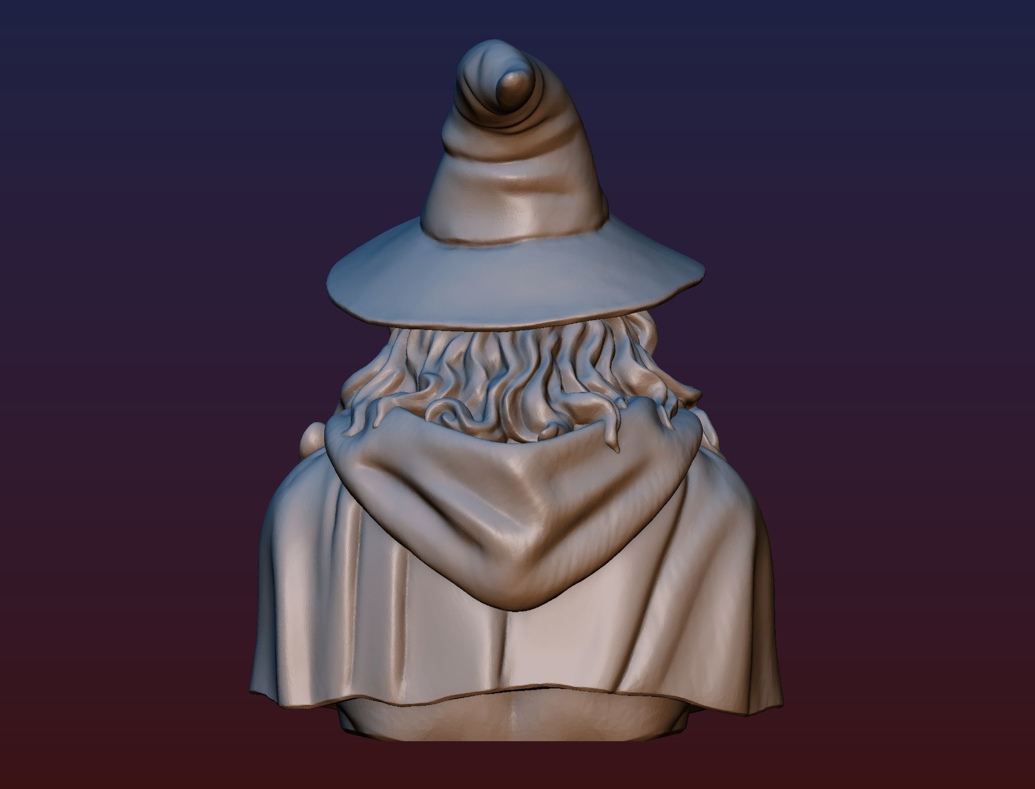 Gandalf Bust 3D print model_3
