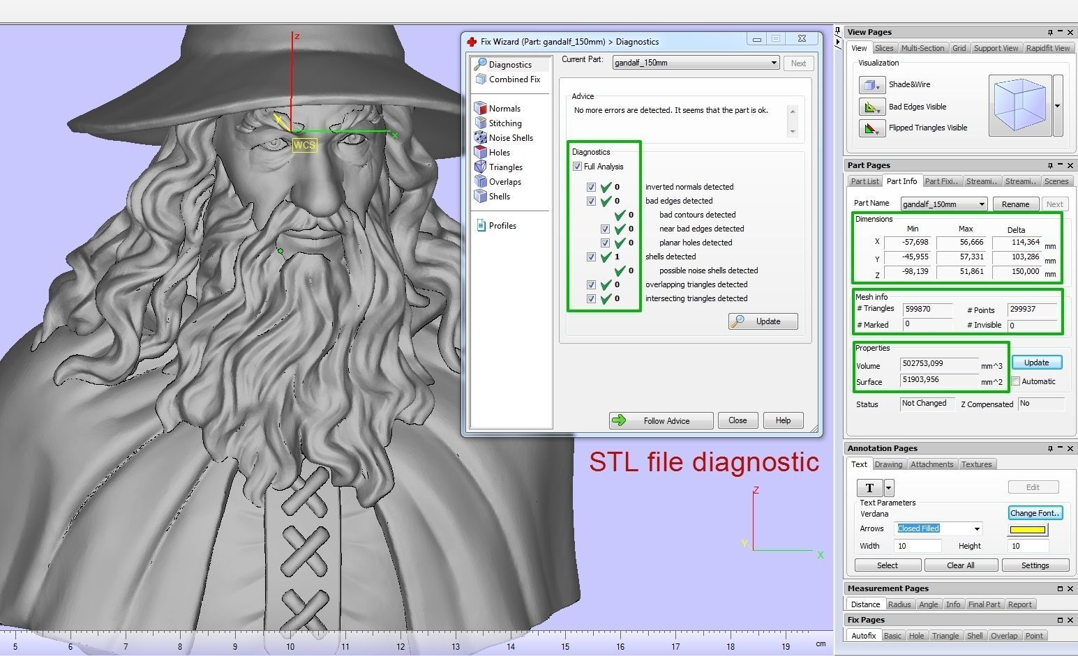 Gandalf Bust 3D print model_21