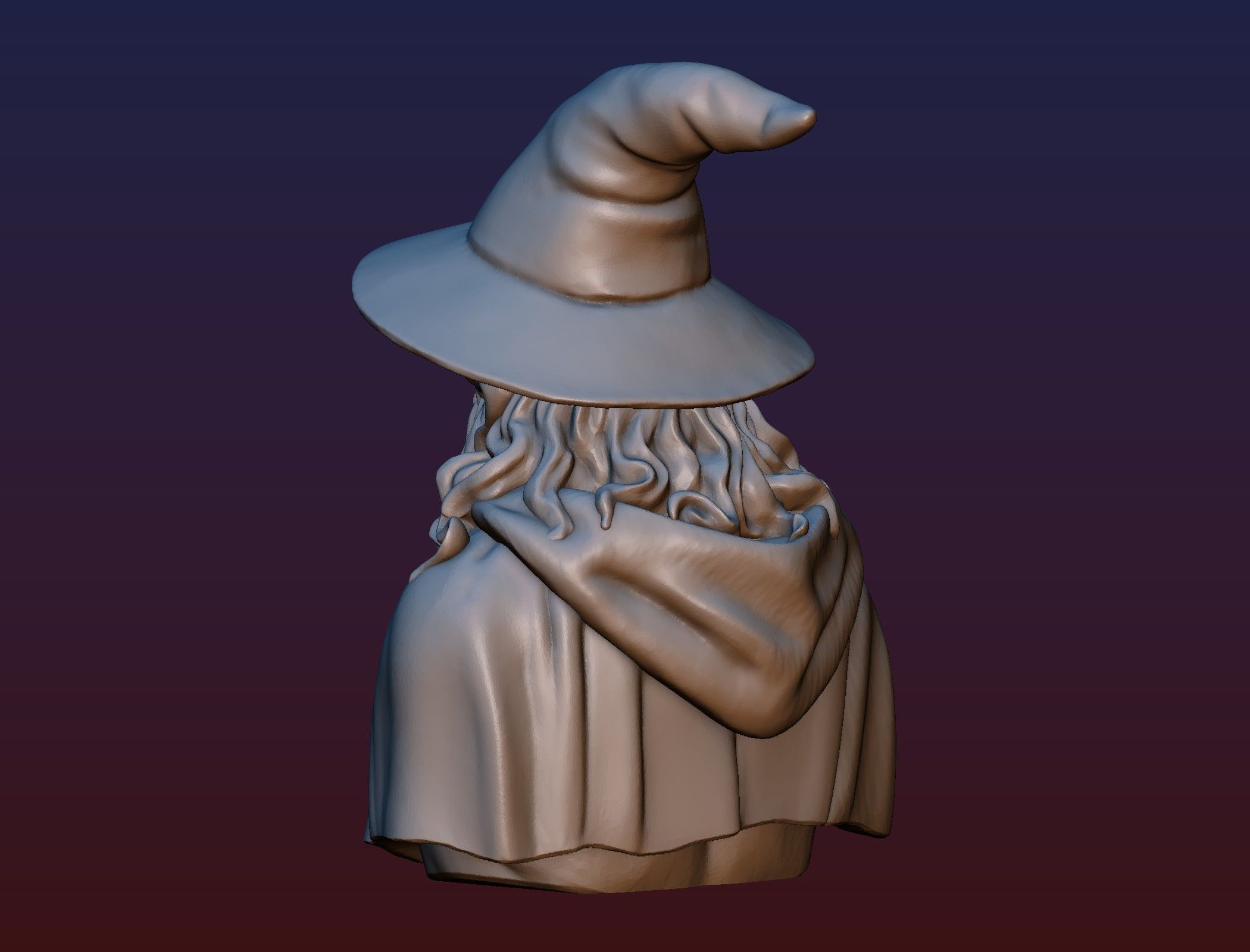 Gandalf Bust 3D print model_11