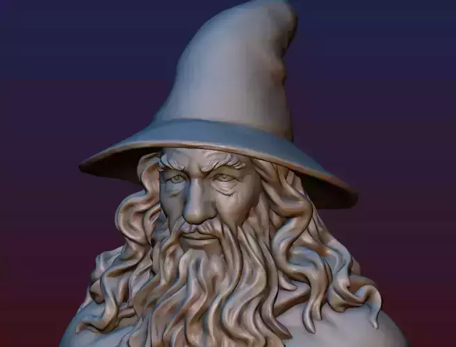 Gandalf Bust 3D print model