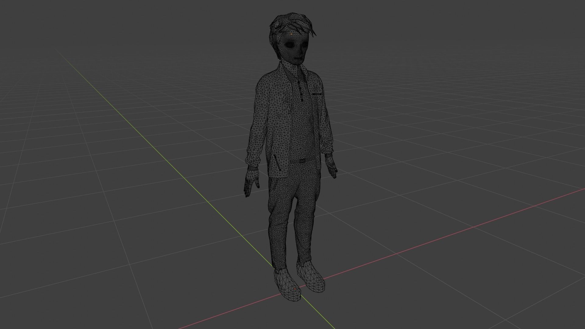 Cartoon Character Low-poly 3D model_9