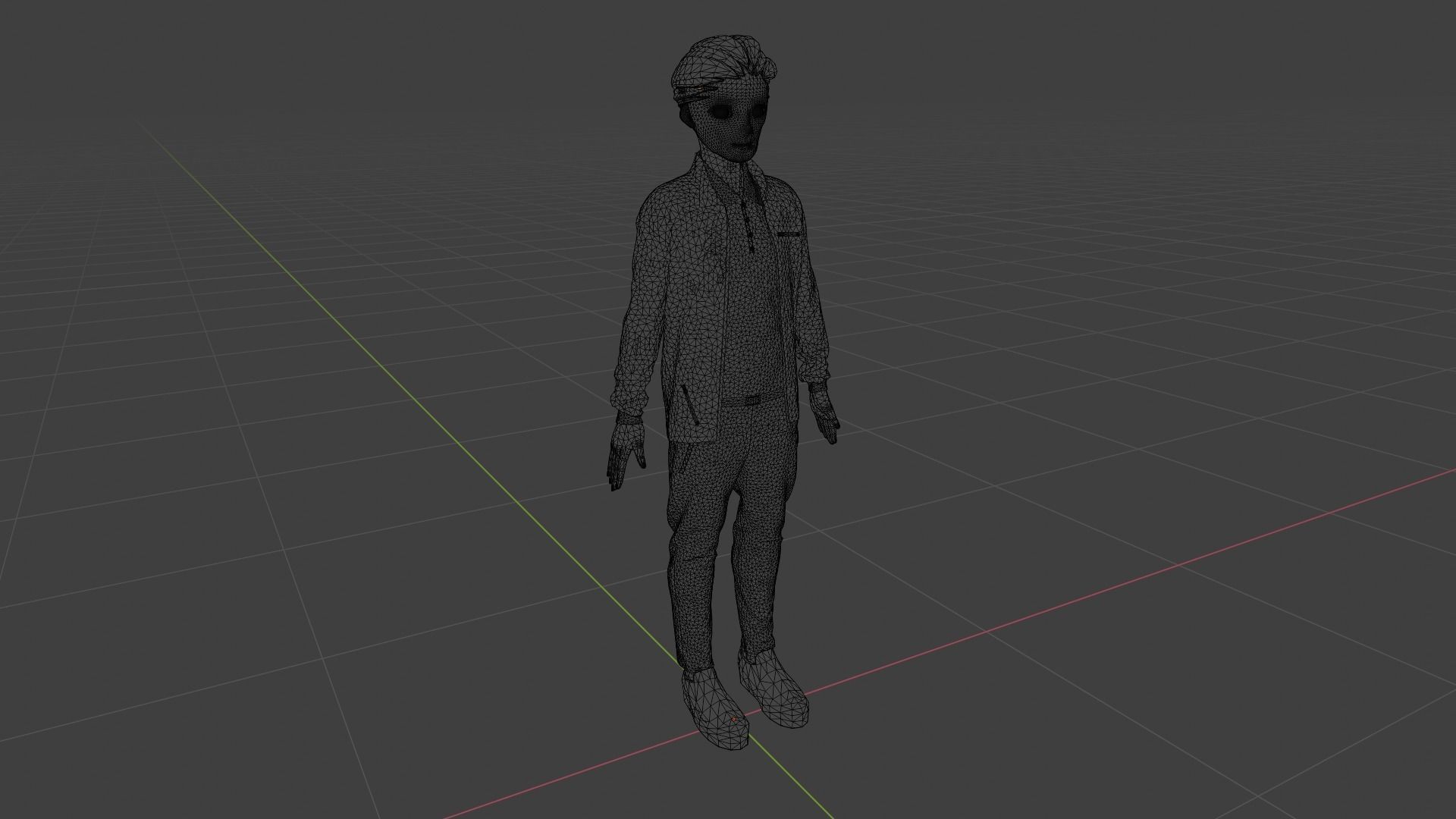 Cartoon Character Low-poly 3D model_9